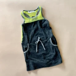 Ainsley-Neon Dress | Charcoal