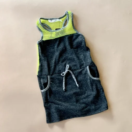 Ainsley-Neon Dress | Charcoal