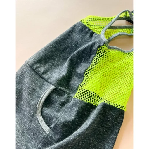 Ainsley-Neon Dress | Charcoal