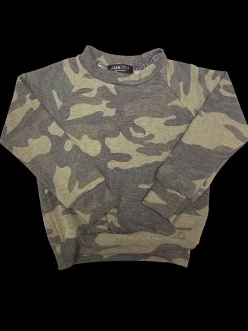 Alfie-Camo Top | Olive