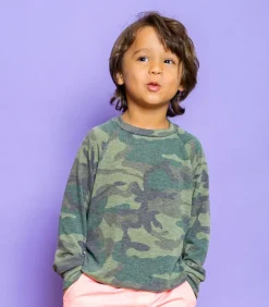 Alfie-Camo Top | Olive