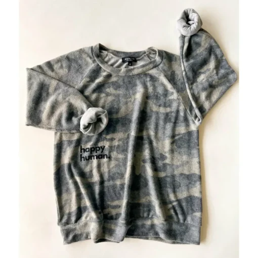 Alfie-Happy Human Adult Top | Brushed Camo FC