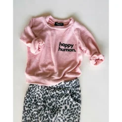 Alfie-Happy Human Adults Top | Pink FC