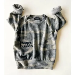 Alfie-Happy Human Kids top | Brushed Camo FC