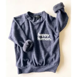 Alfie-Happy Human Kids top | Navy FC