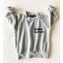 Alfie-Happy Human Kids top | Heather FC