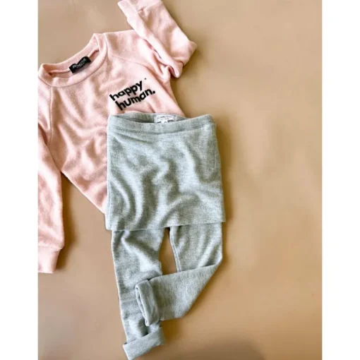 Alfie-Happy Human Kids Top | Pink FC