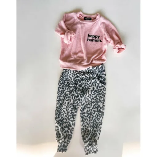 Alfie-Happy Human Kids Top | Pink FC