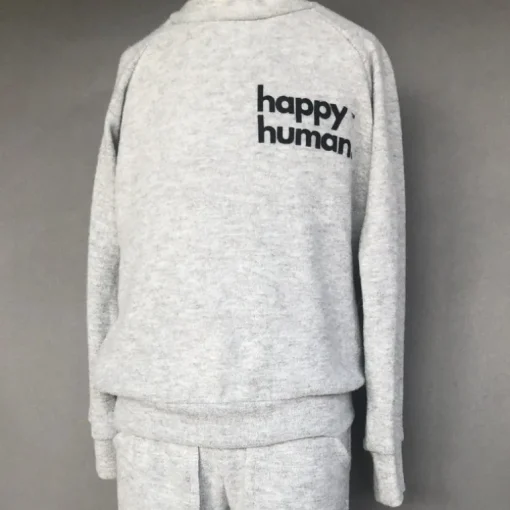 Alfie-Happy Human Kids top | Heather FC