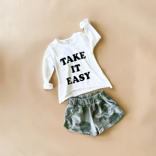 Amal-Palm shorts | Heather
