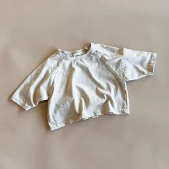 Ash Boxy Tee | Beige