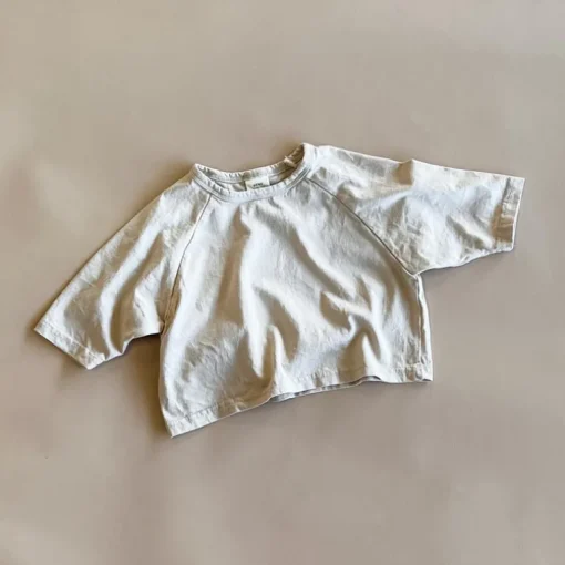 Ash Boxy Tee | Beige
