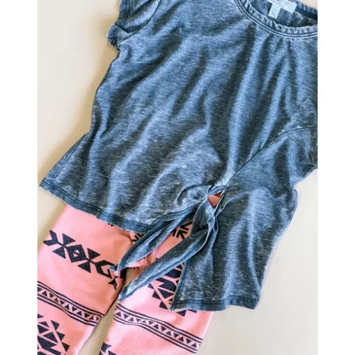 Aurora-Dist Front tie Burnout top