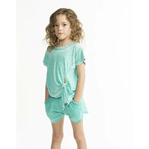 Aurora-Dist Front tie Burnout top