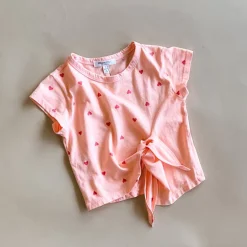 Aurora-Heart Front Tie top