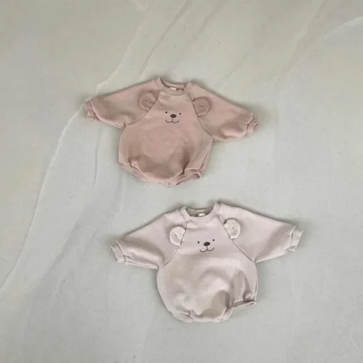 Baby Bear Bubble Romper | Beige