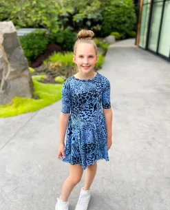 Ballet-Animal dress | Sea Blue
