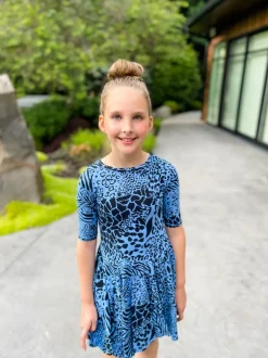 Ballet-Animal dress | Sea Blue