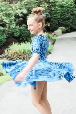 Ballet-Animal dress | Sea Blue