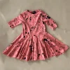Ballet-Splatter dress | Coral