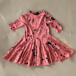 Ballet-Splatter dress | Coral