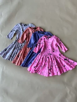 Ballet-Splatter dress | Coral