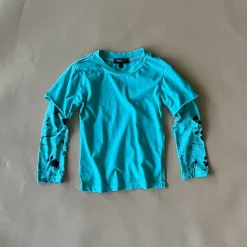 Beck-Splatter 2fer Tee | Aqua