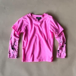 Beck-Splatter 2fer Tee | Pink