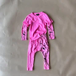 Beck-Splatter 2fer Tee | Pink
