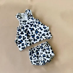 Bella-Cheetah Baby set | White