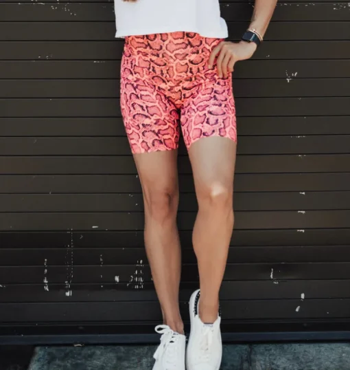 Biker Shorts | Adult | Neon Snake