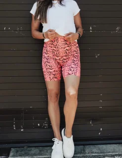 Biker Shorts | Adult | Neon Snake