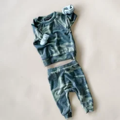 Billie Baby Set | Olive Camo (with Lew pant)