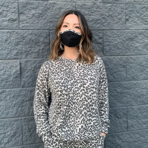 Black | Leopard Faux Cashmere Infinity