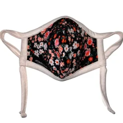 Black Floral w/ Pocket | Ivory