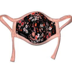 Black Floral w/ Pocket | Peach