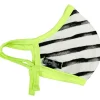 Black White Stripes | Lime