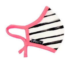Black White Stripes | Pink Neon