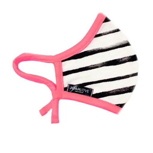 Black White Stripes | Pink Neon