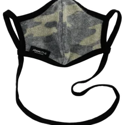 Brushed Olive Camo Faux Cashmere | Black Infinity