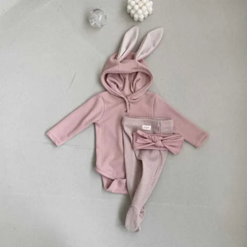 Bunny Baby Bodysuit | Blush