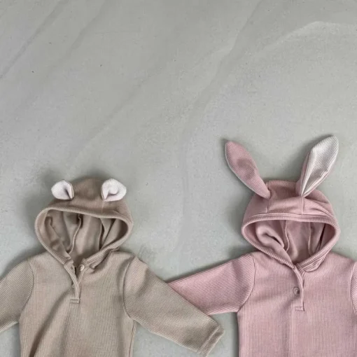 Bunny Baby Bodysuit | Blush
