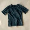 Cameron Pinstripe Tee | Black