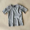 Cameron Pinstripe Tee | Cobblestone