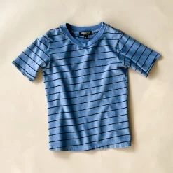 Cameron Pinstripe Tee | Denim