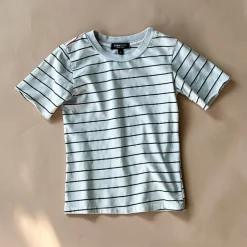 Cameron Pinstripe Tee | Putty