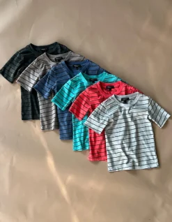 Cameron Pinstripe Tee | Putty