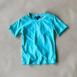 Cameron Solid Tee | Aqua