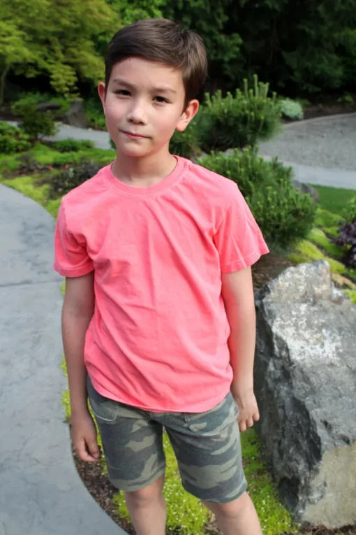 Cameron Solid Tee | Lava