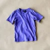 Cameron Solid Tee | Purple